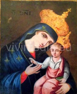 Icona di Maria alla Madonna del Rovo dopo il restauro